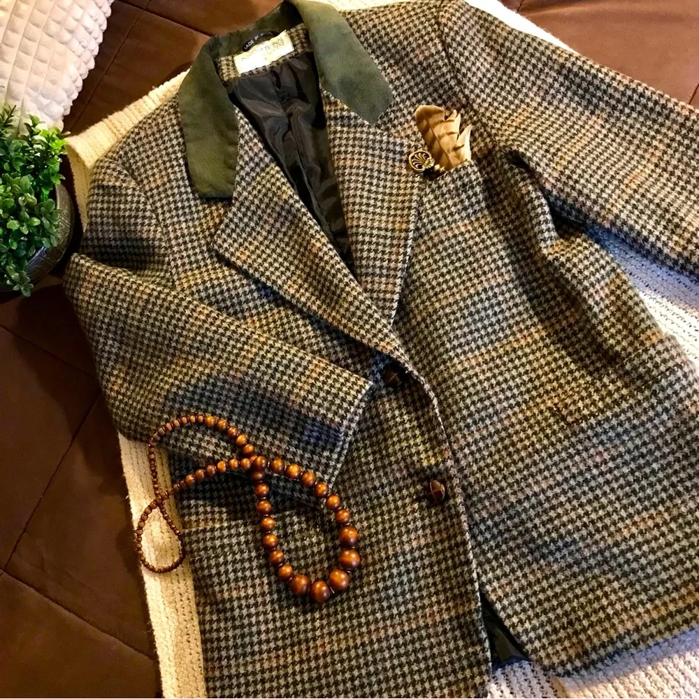 Vintage Women Wool Blazer Size 13/14 - Picture 1 of 8